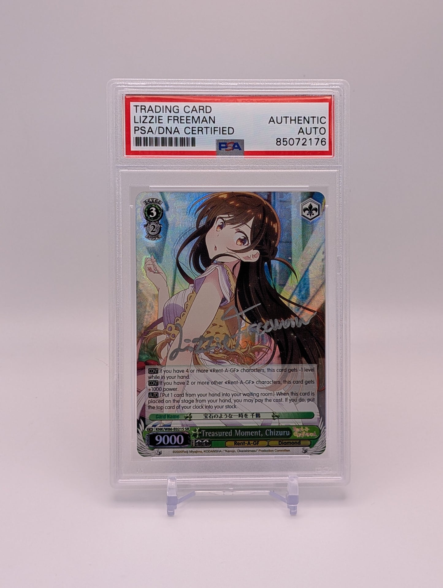 PSA Authenticated Autograph by Lizzie Freeman - Treasured Moment, Chizuru