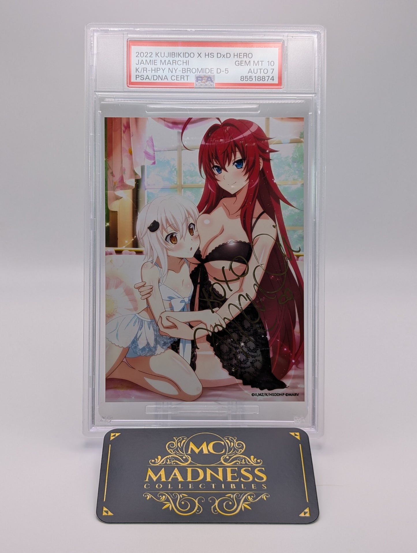 PSA HS DxD Rias Gremory Authentic Autograph