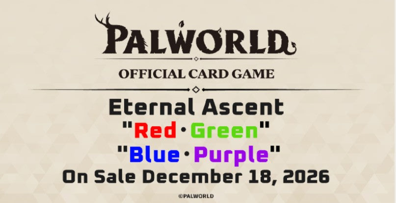 [Pre-Order] Palworld Official Card Game – Eternal Ascent TD03 & TD04 Trial Decks [Red - Green] / [Blue - Purple]