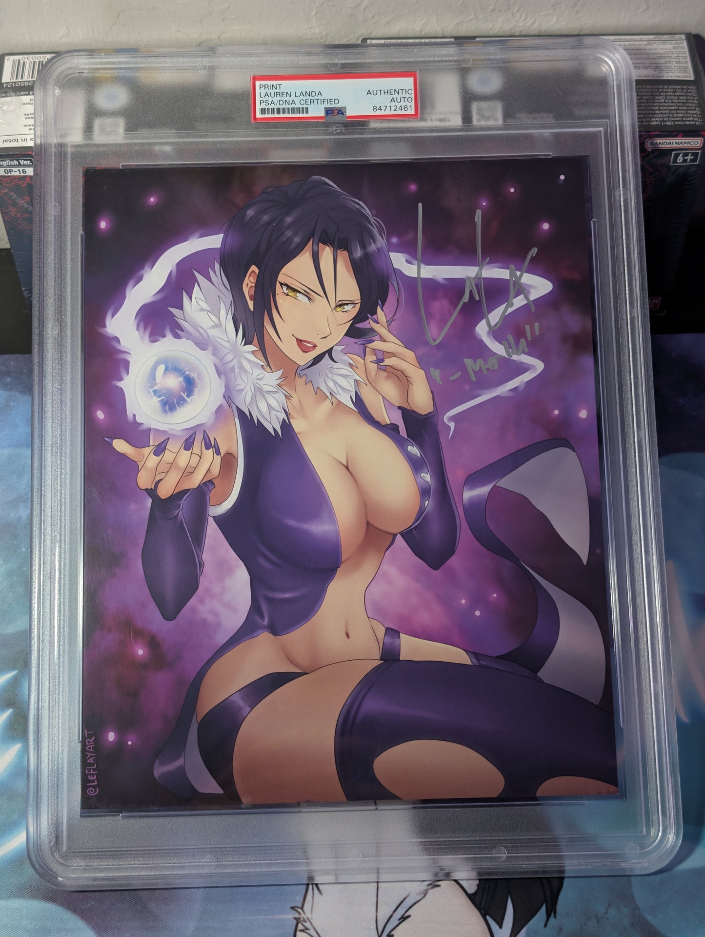 Seven Deadly Sins Merlin Autograph by Lauren Landa (PSA)